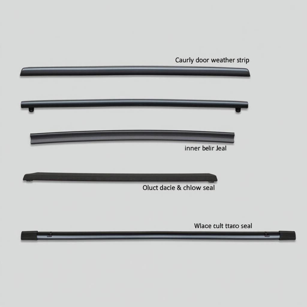 Different Types of Car Door Weatherstrip