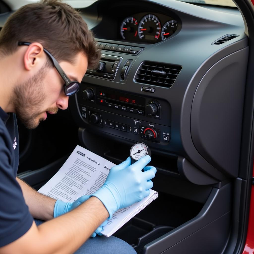 DIY Car AC Refrigerant Check