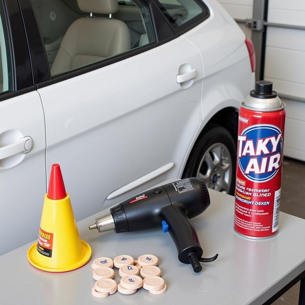 DIY Dent Removal Tools - Plunger, Glue Puller, Hair Dryer and Compressed Air