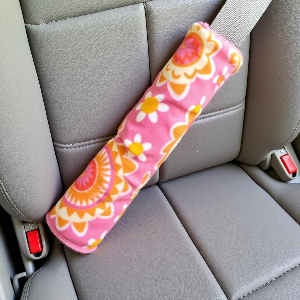 DIY Seatbelt Comfort Pad Using Fleece for Toddler Neck Protection