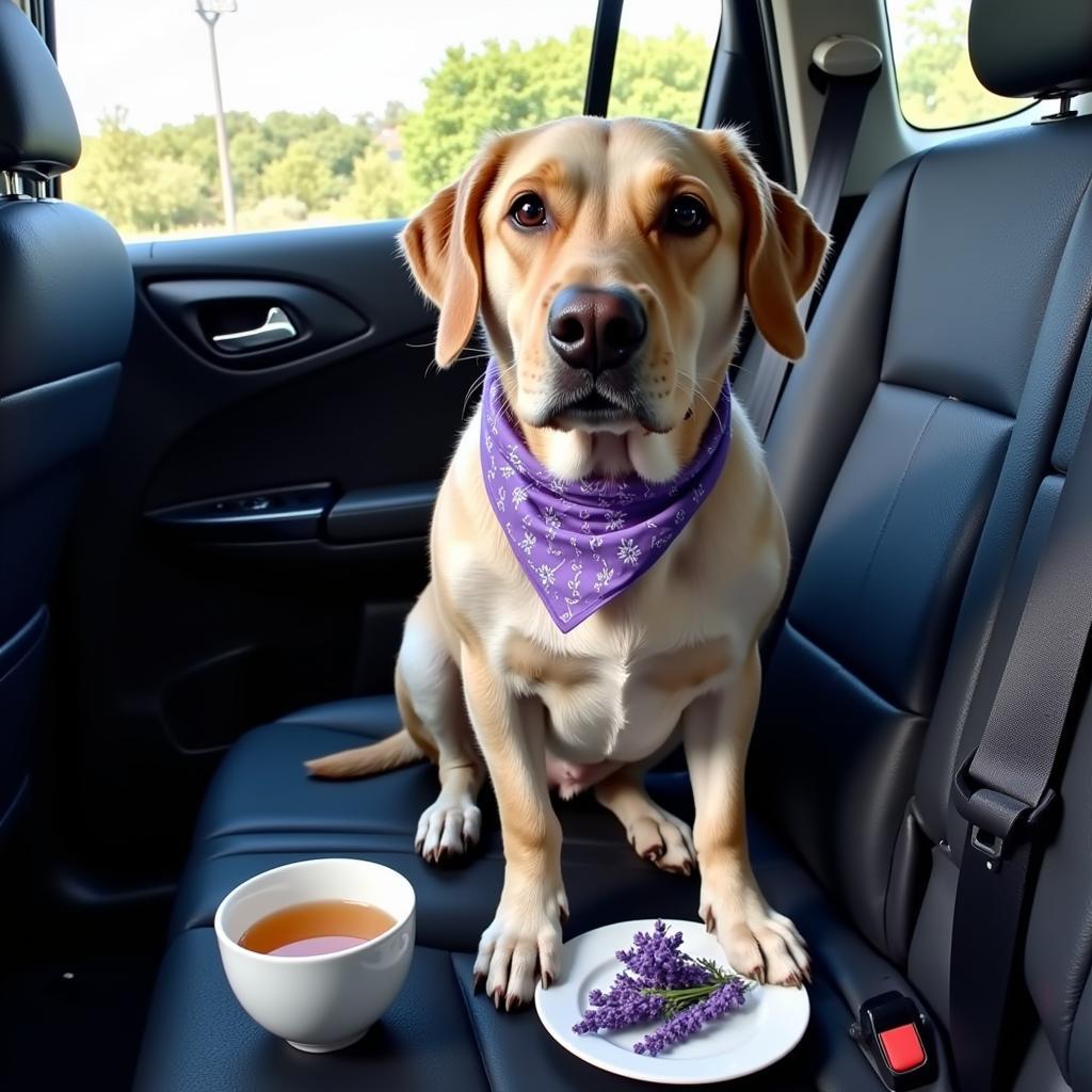 Calming Remedies for Dog Car Anxiety: Chamomile and Lavender