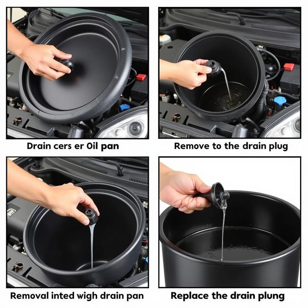 Draining Excess Oil from Car