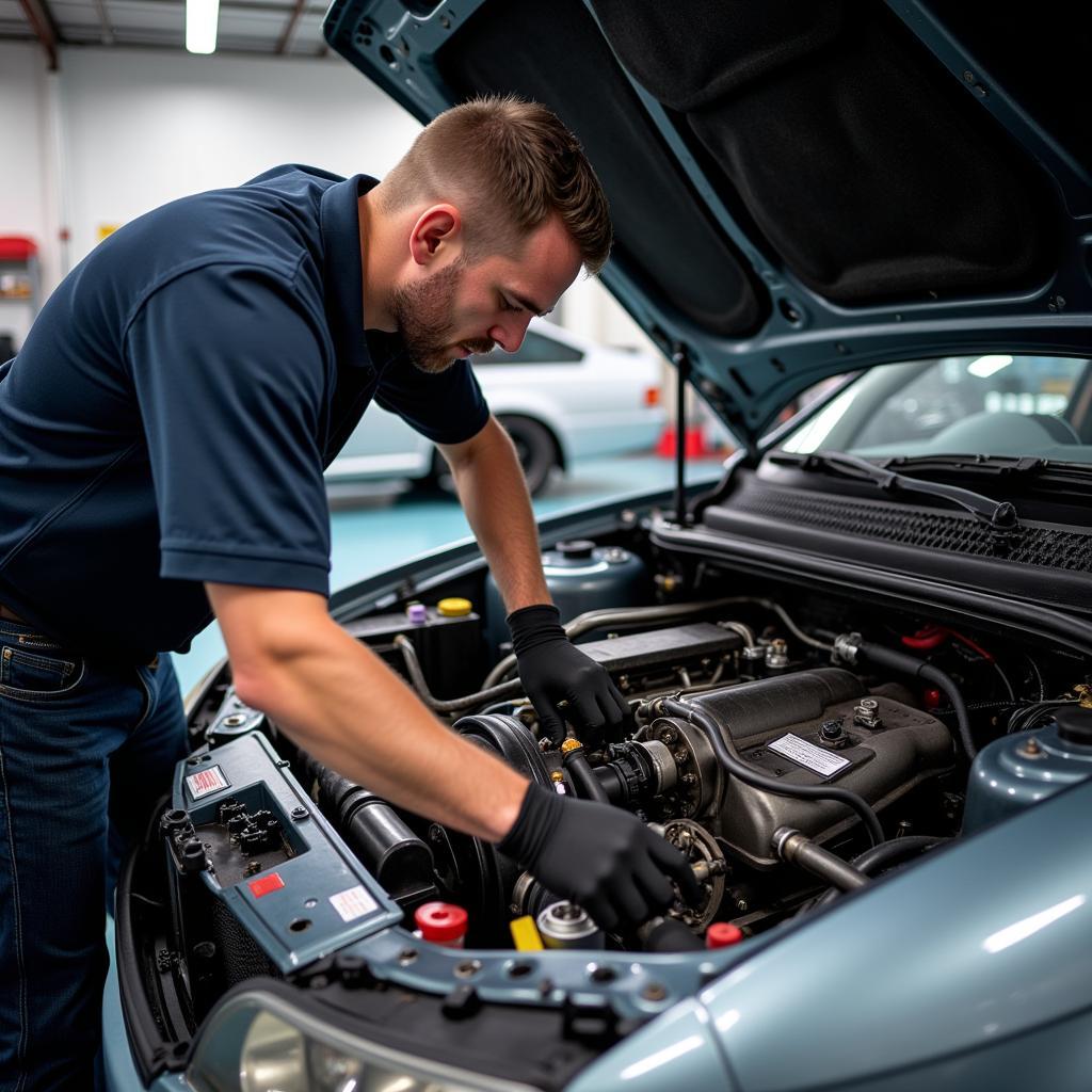 Drift Car Engine Bay Inspection