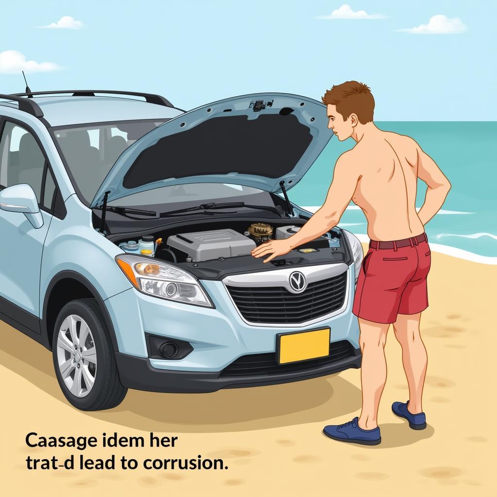 Engine Compartment Check Post-Beach Trip: Preventing corrosion and damage