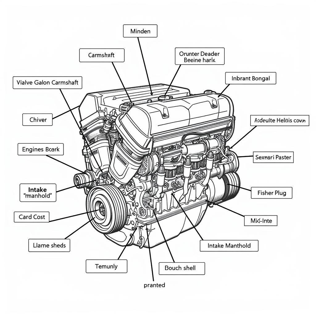 Car Engine Components Diagram