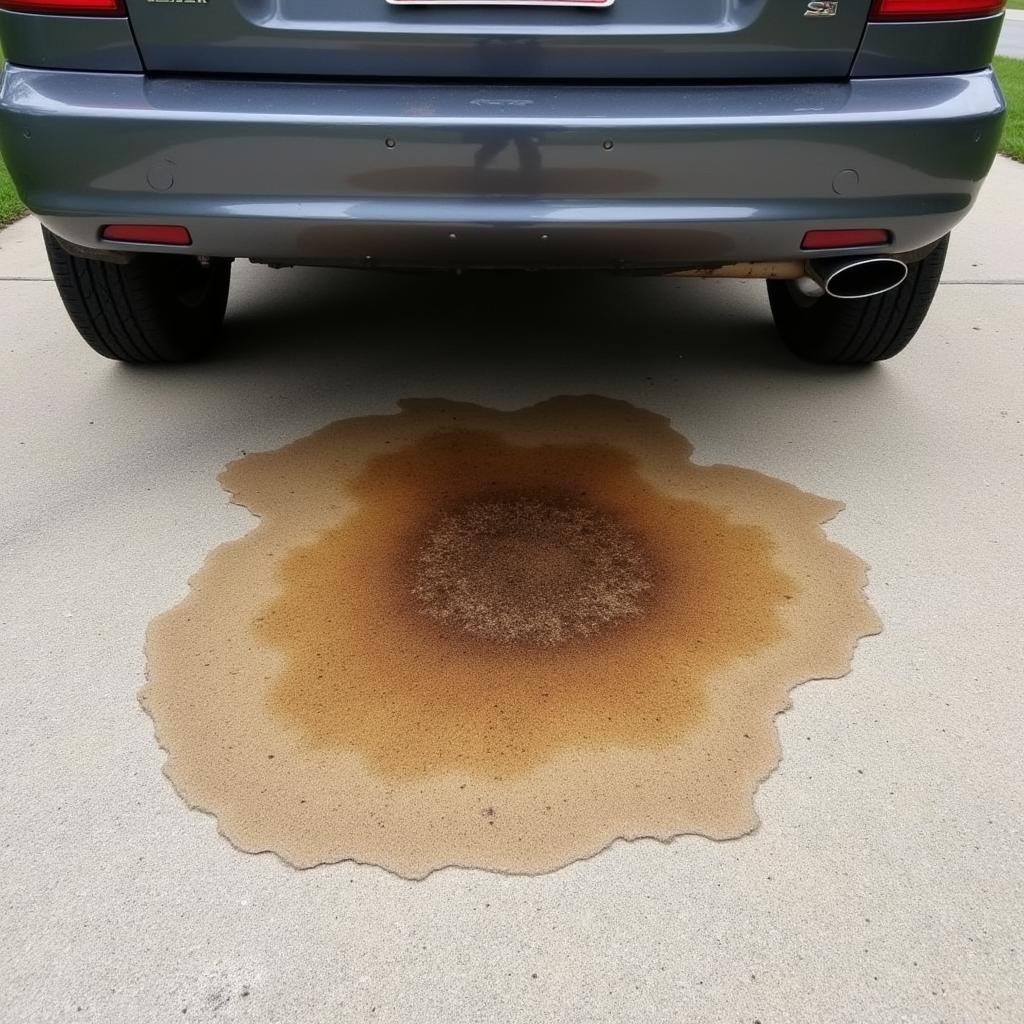 Detecting an engine oil leak