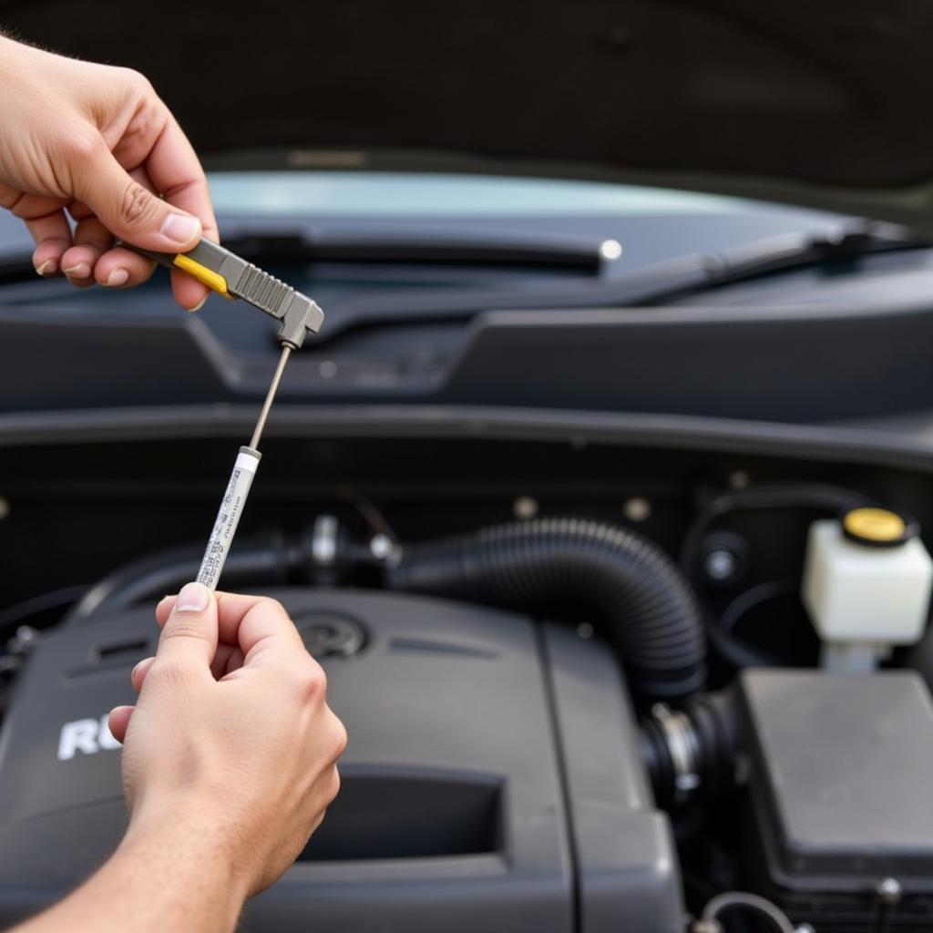 Checking Engine Oil Level