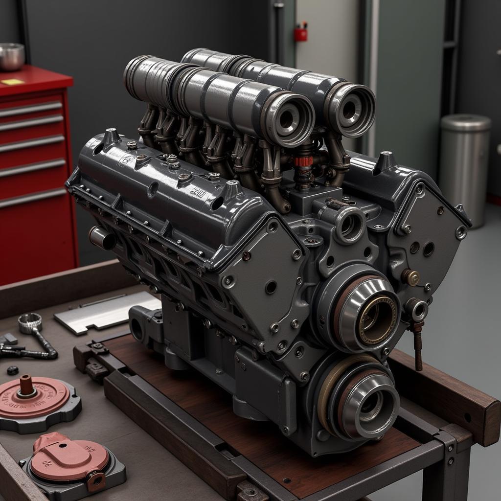 Disassembling an Engine in Car Mechanic Simulator 2018