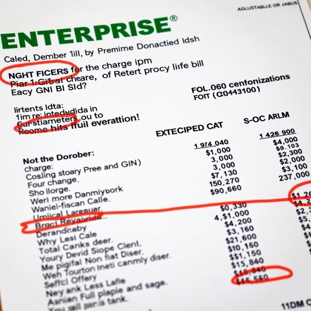 Billing Dispute with Enterprise Car Rental in MN