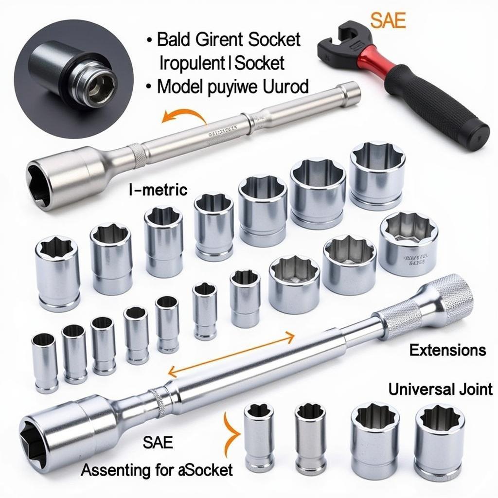 Essential components of a socket set