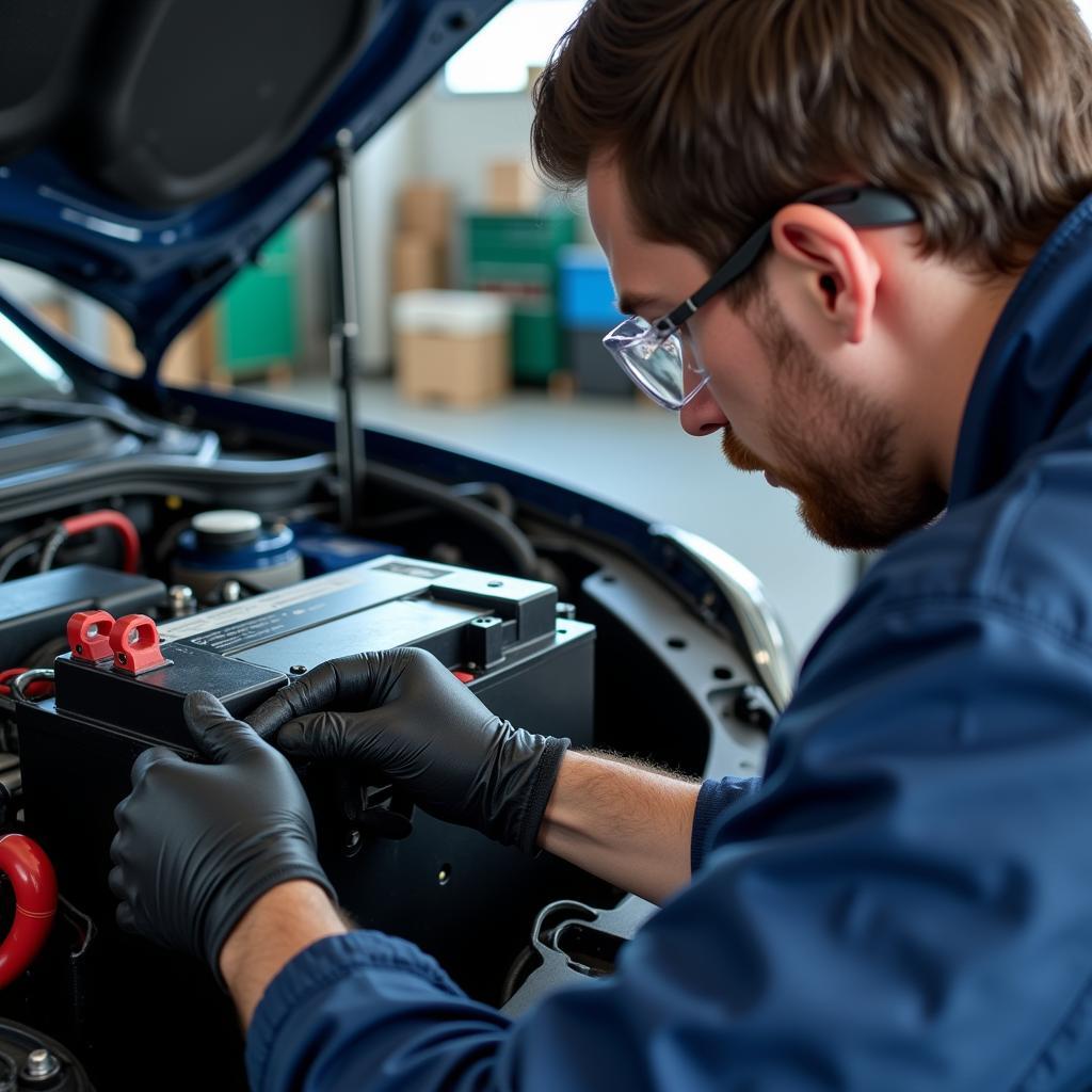 Checking the EV Battery