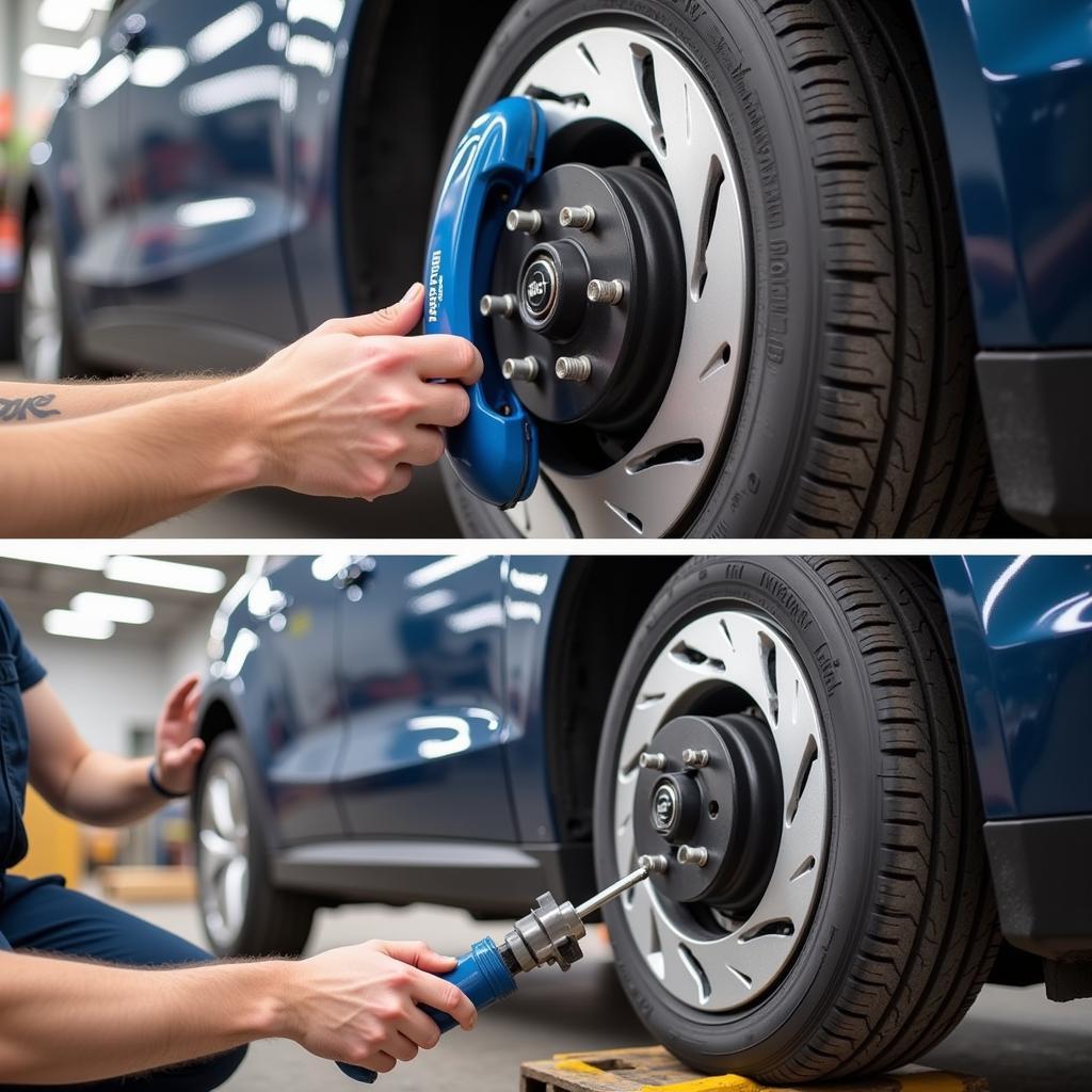 Electric Vehicle Brake Pad Replacement