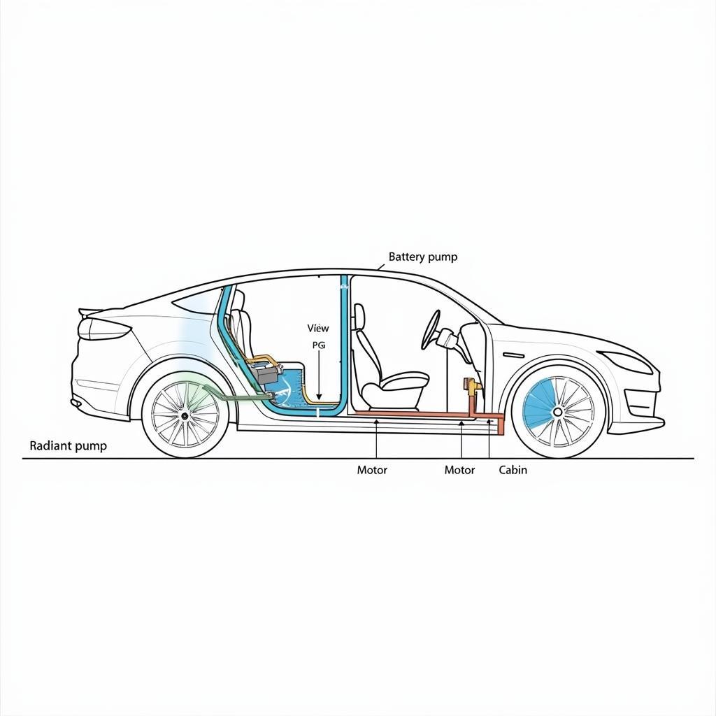 Electric Vehicle Thermal Management System Diagram