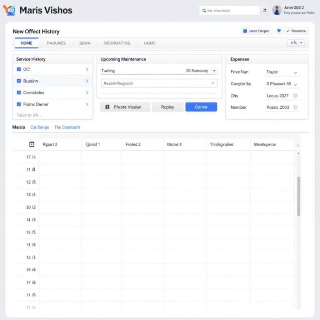 Car Maintenance Dashboard in Excel