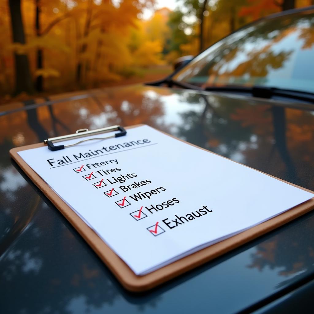 Fall Car Maintenance Checklist Image