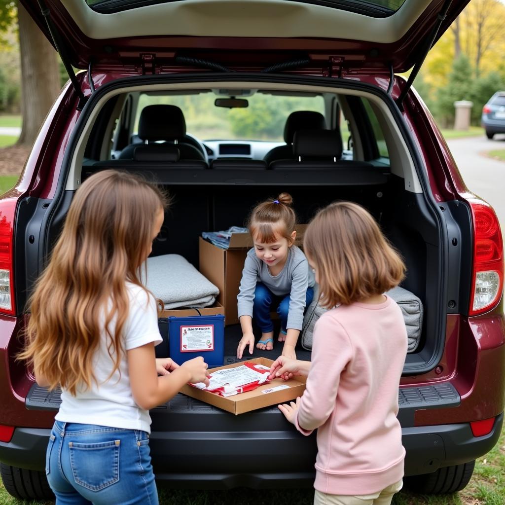 Family Packing Car Emergency Kit