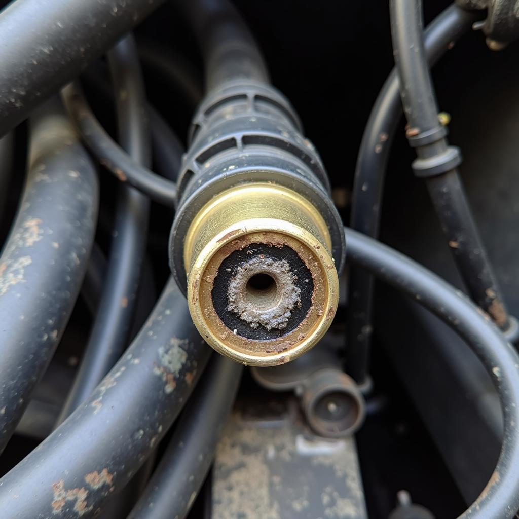 Faulty Crankshaft Position Sensor in Car Engine