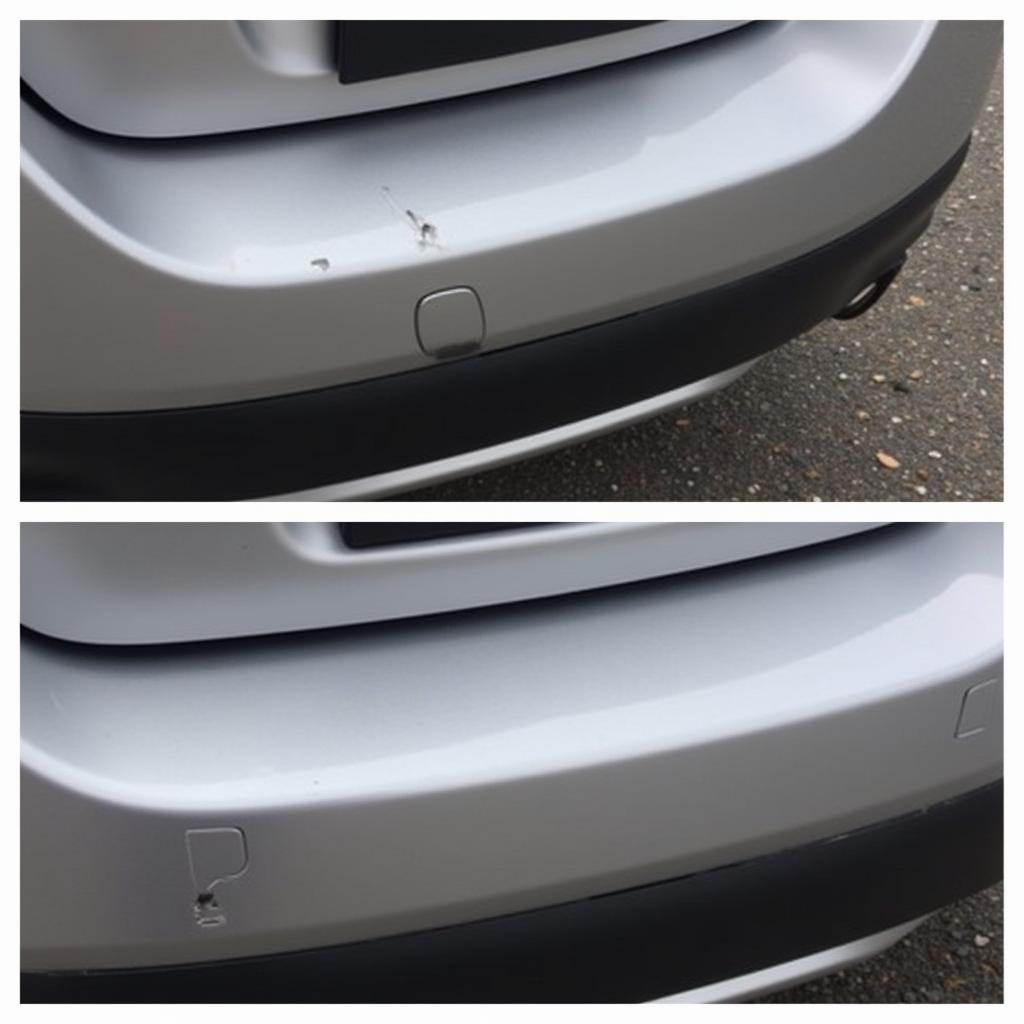 Finished Repaired Car Bumper