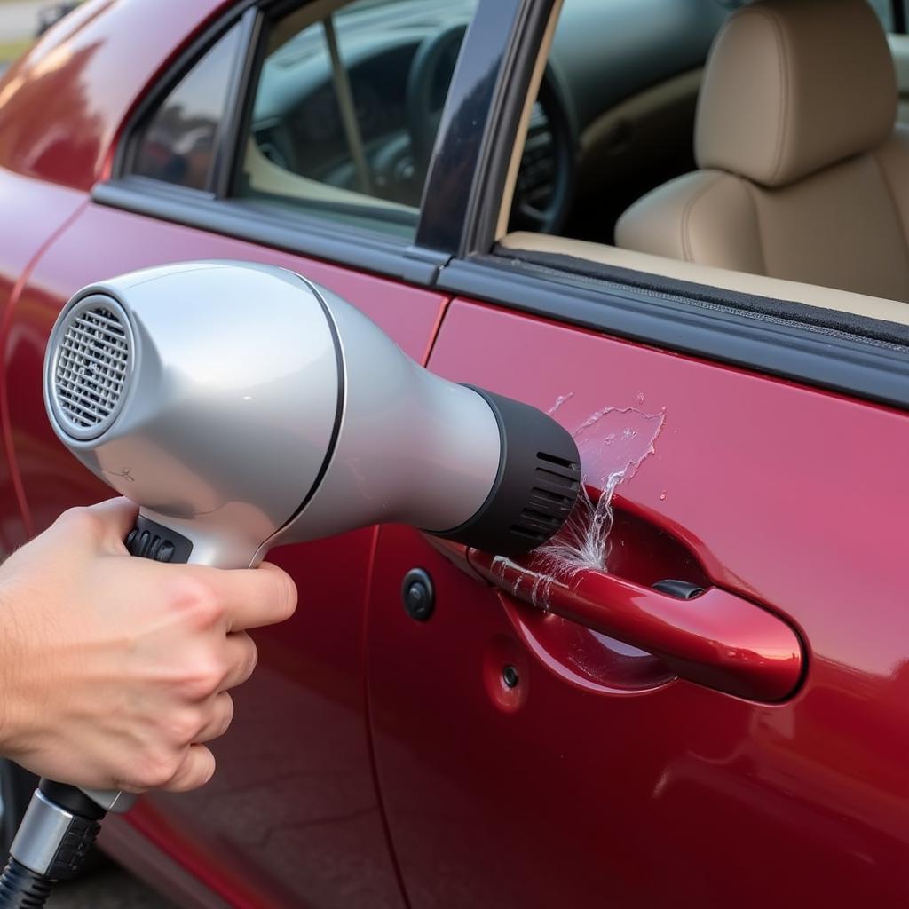 Fixing a Car Dent with a Hair Dryer: Step-by-Step Process