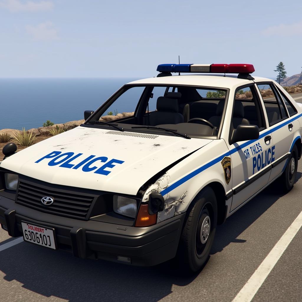 GTA Online Police Car Damage Repair