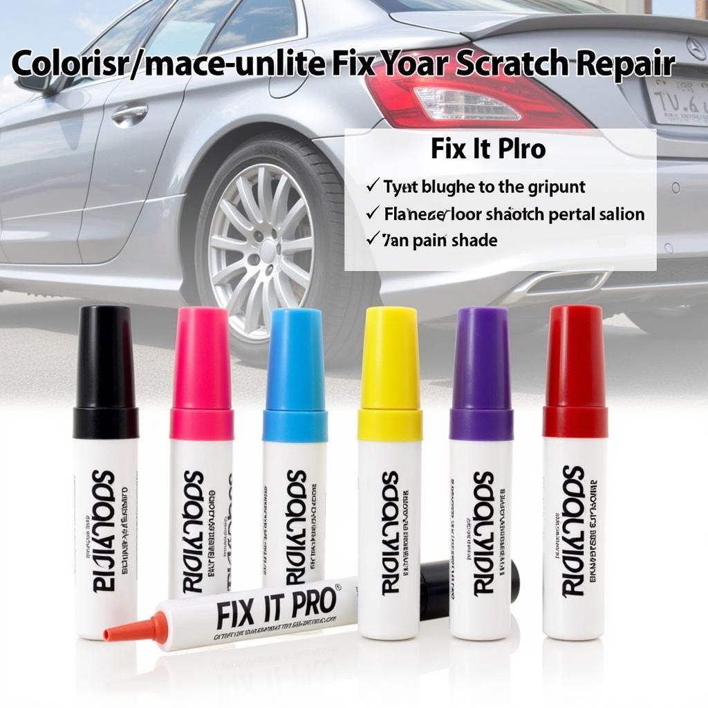 Fix It Pro Color Options for Different Car Paints