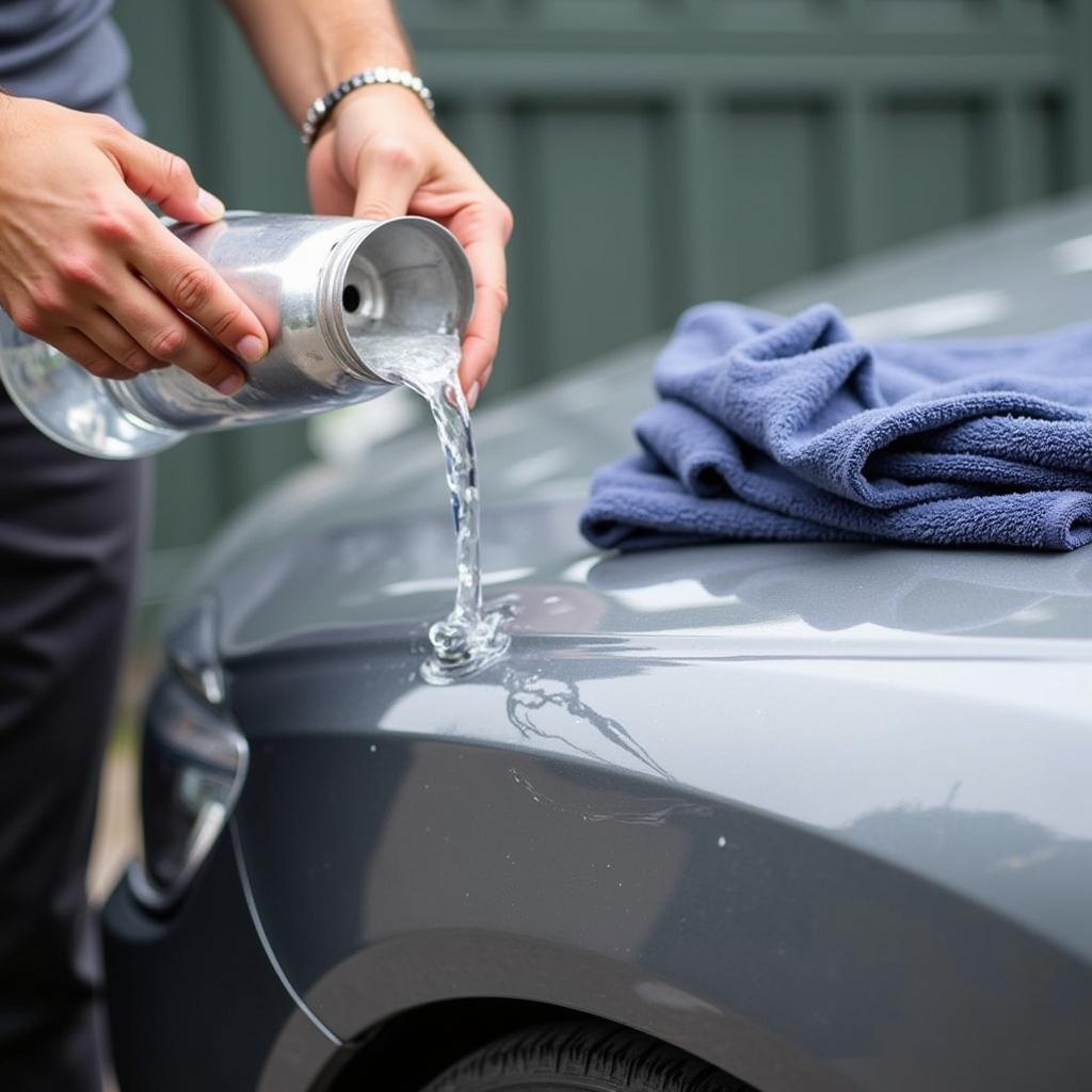 Fixing a Minor Dent with Hot Water