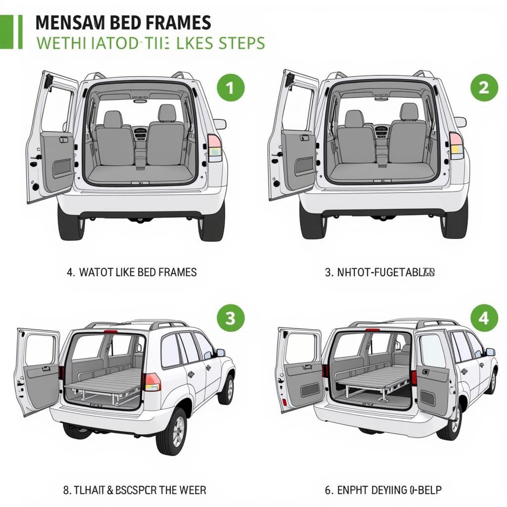 Fixed Bed Installation in a Car