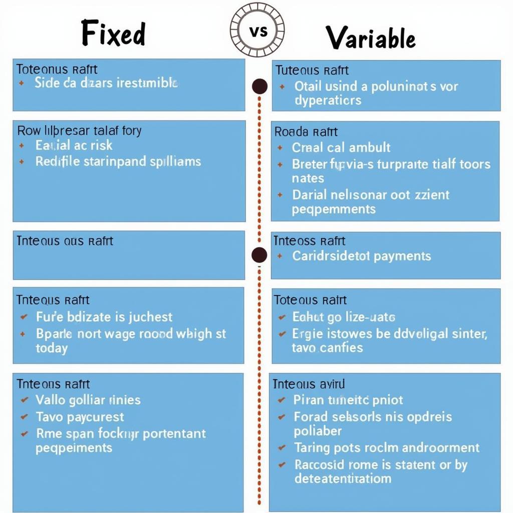 Fixed vs Variable Car Loan Comparison Chart