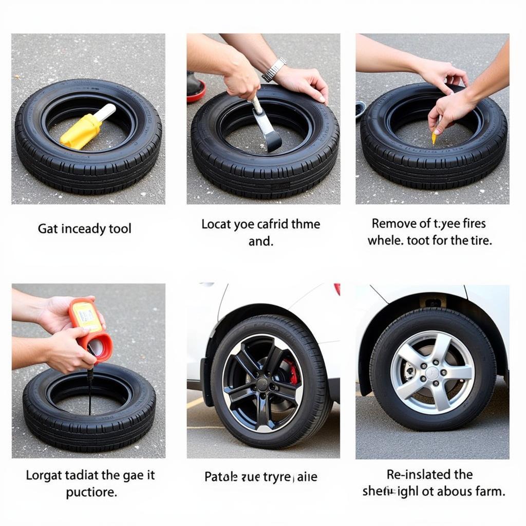 Step-by-step guide on how to fix a flat tyre