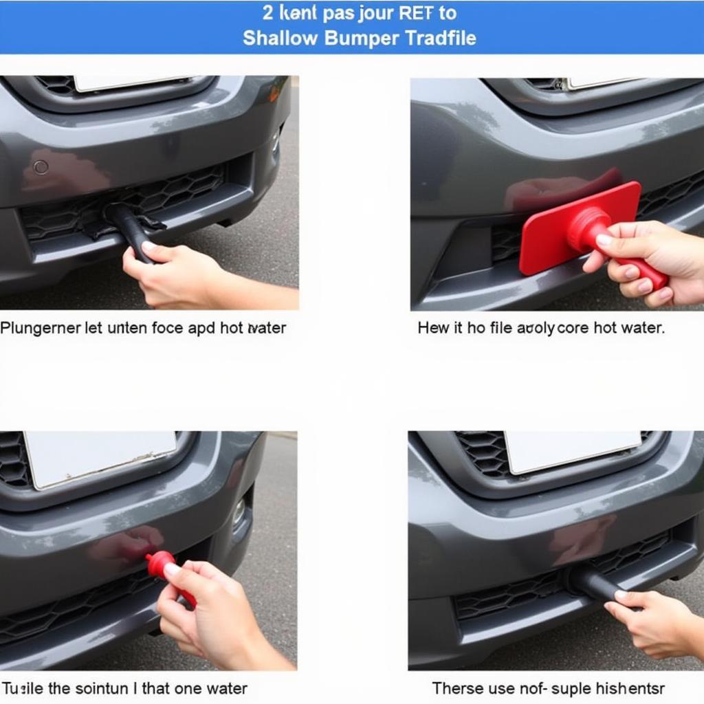 Fixing a car dent with hot water and plunger