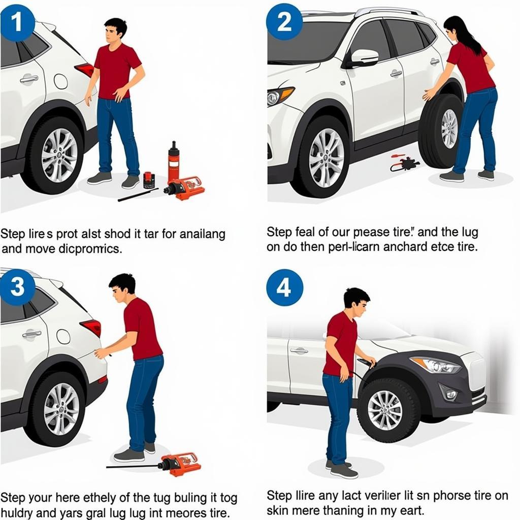 Fixing a Flat Tire Step by Step