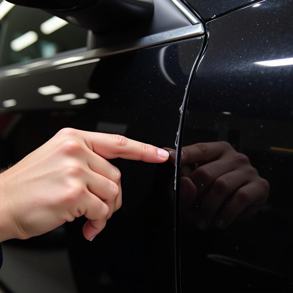 Fixing Minor Scratches on a Black Car: Assessing the Damage