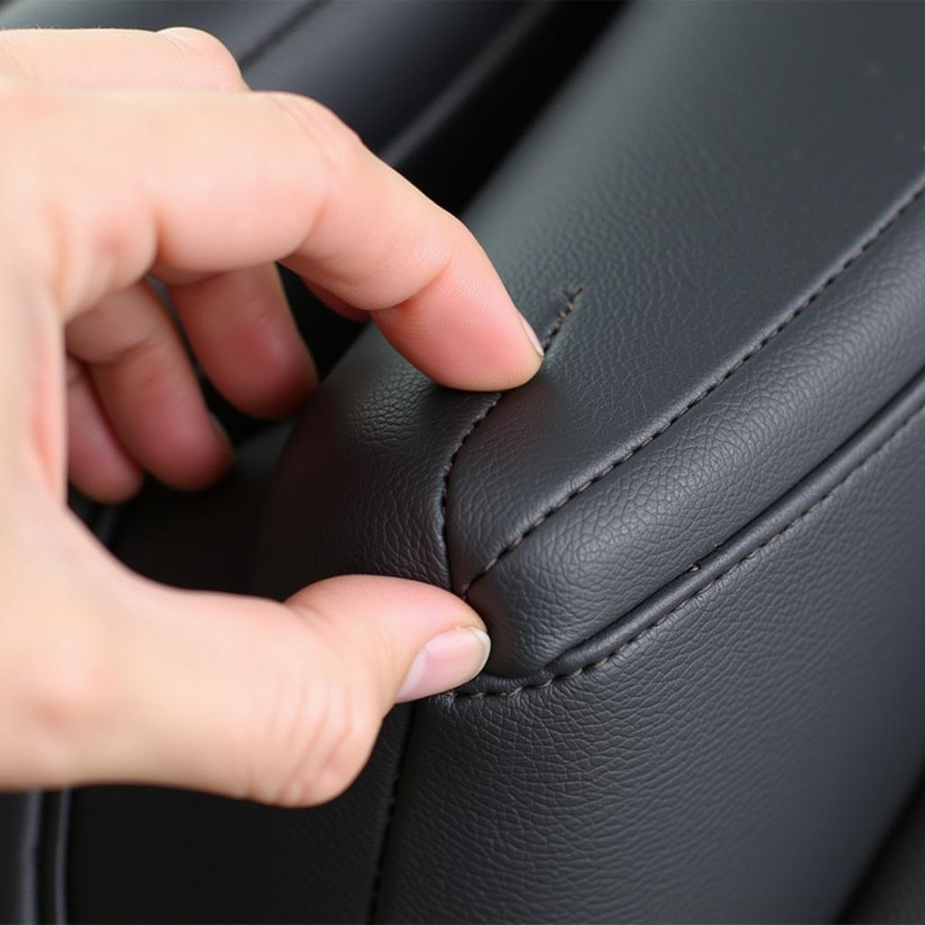 Fixing Shallow Dents in Leather Car Seats