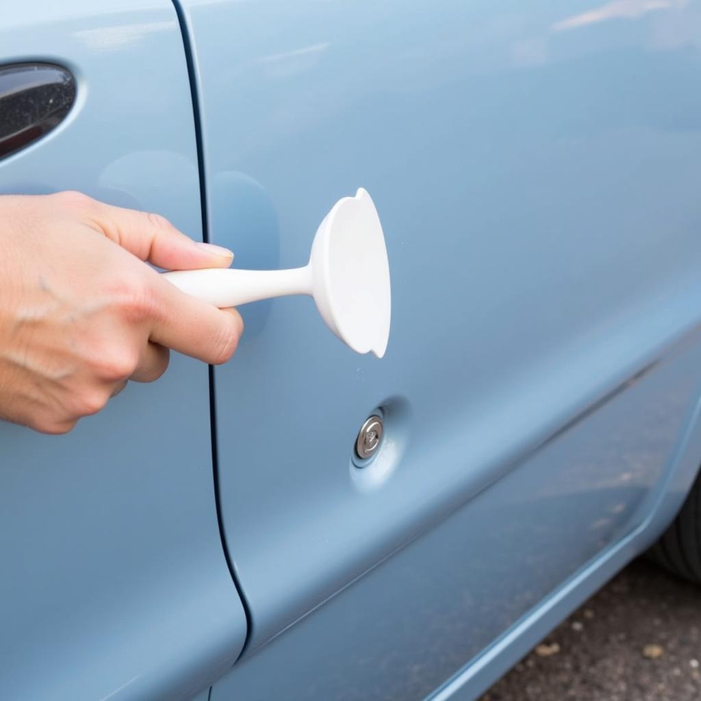 Fixing a Small Dent with a Plunger