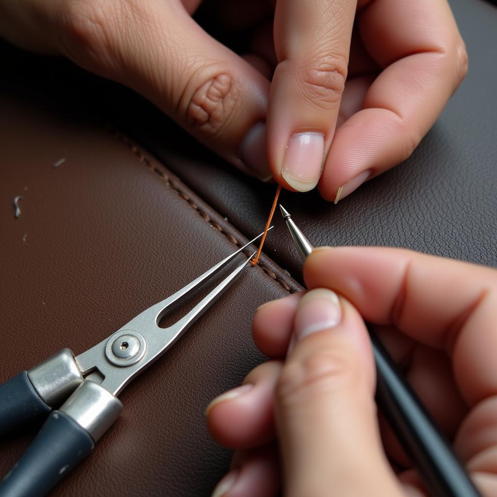 Fixing Torn Car Upholstery