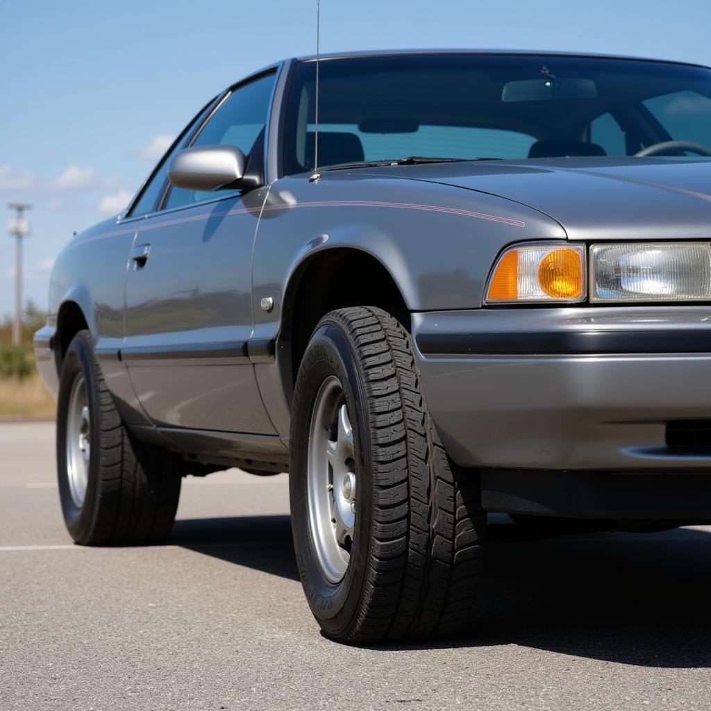 Flat Spotted Tires on Abandoned Vehicle