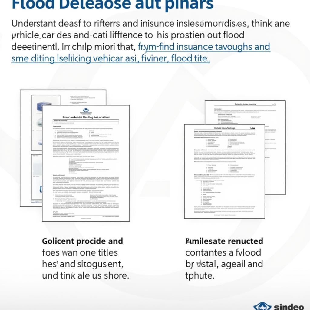 Flood Car Title and Insurance Documents