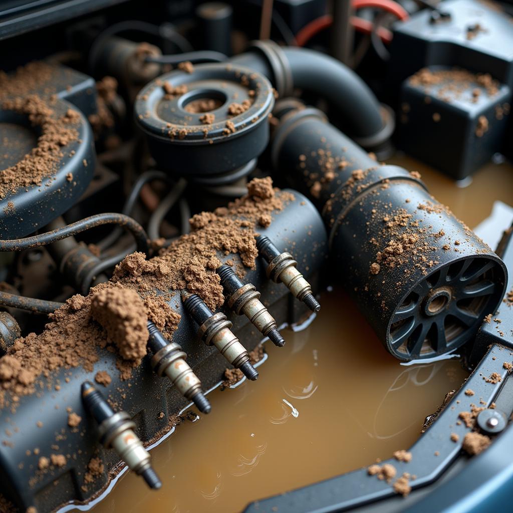 Flooded Car Engine Damage