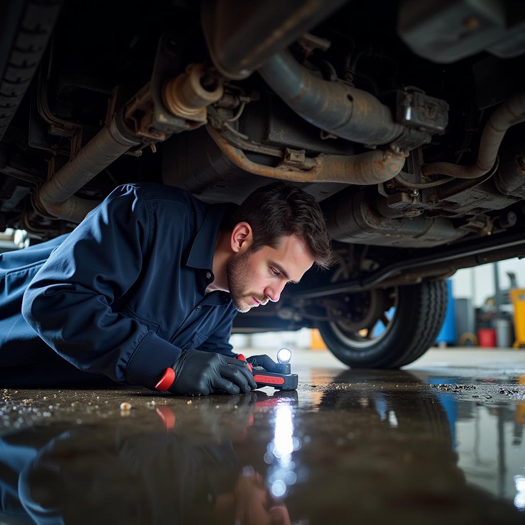 Flood Damaged Car Inspection