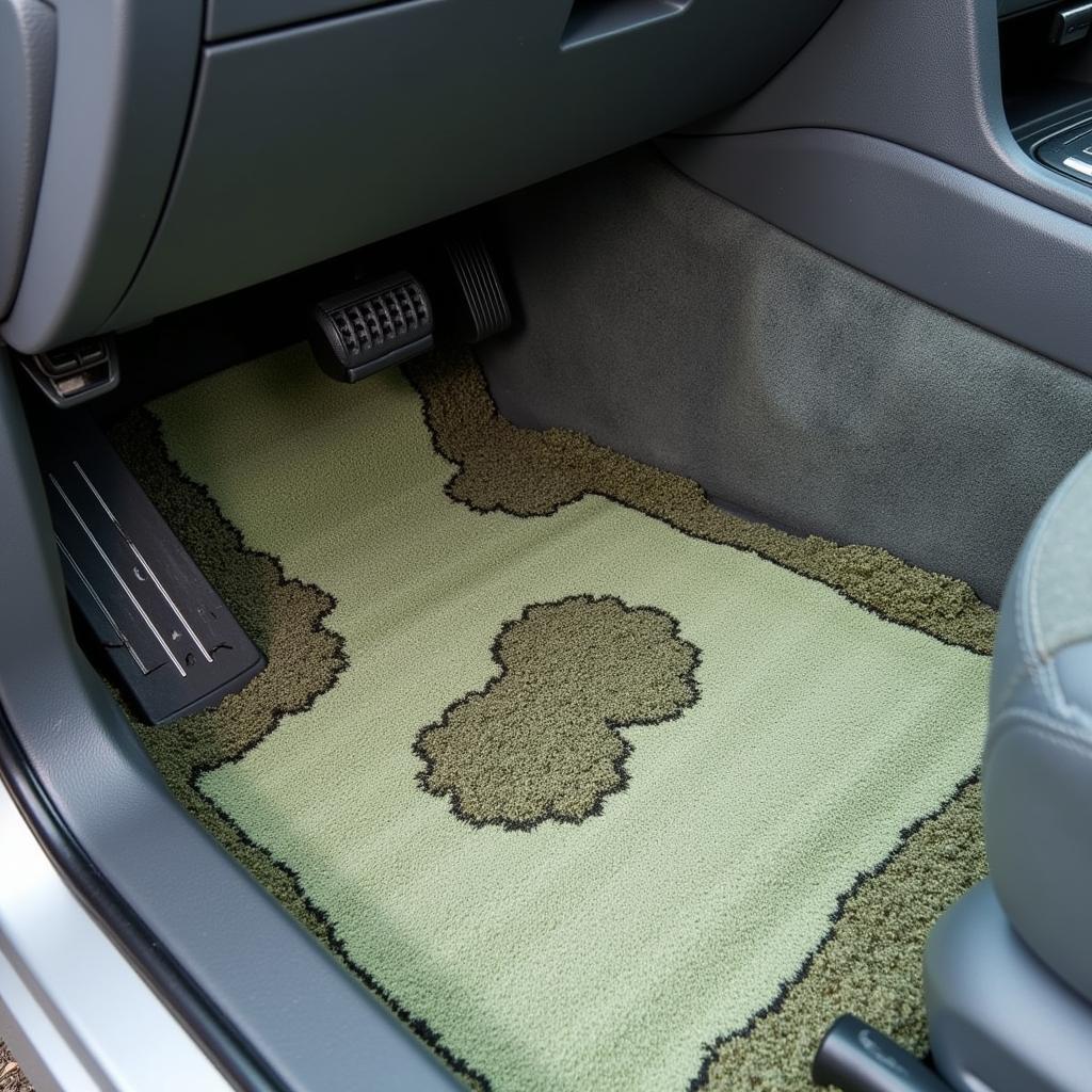 Mold Growth in Flooded Car