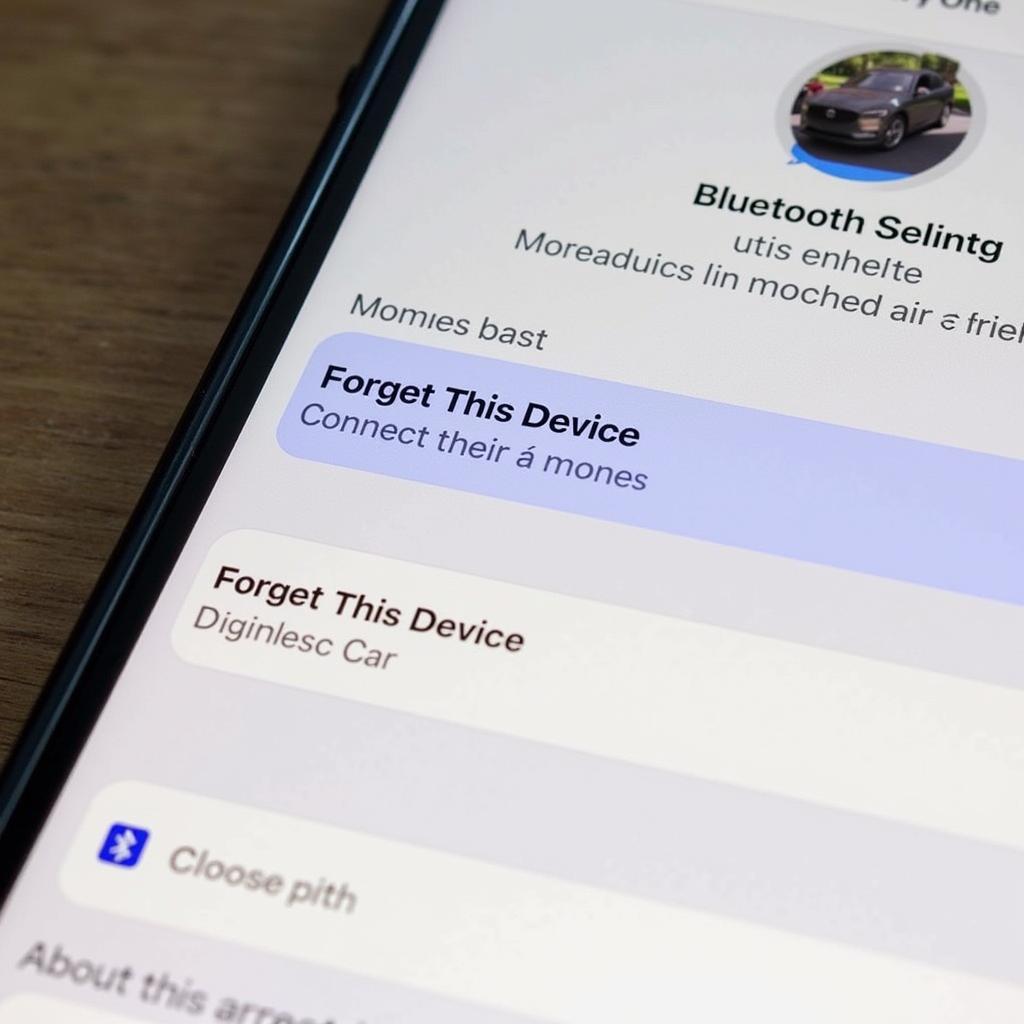 Forgetting Car Bluetooth Device on iPhone XR