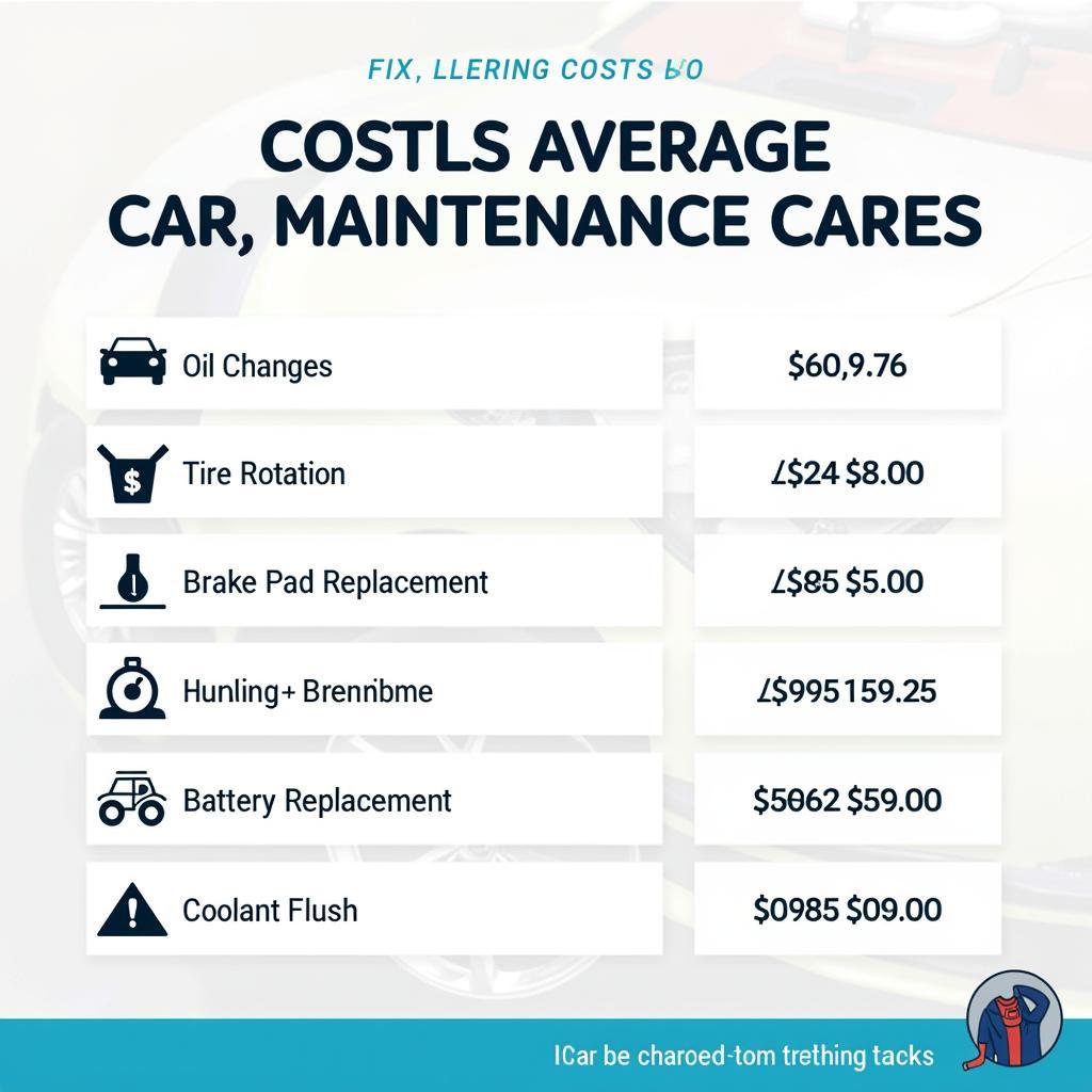 Common Car Maintenance Tasks and their Costs