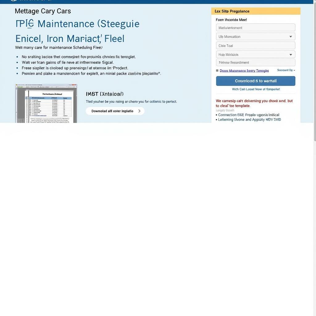 Free Car Maintenance Schedule Excel Download