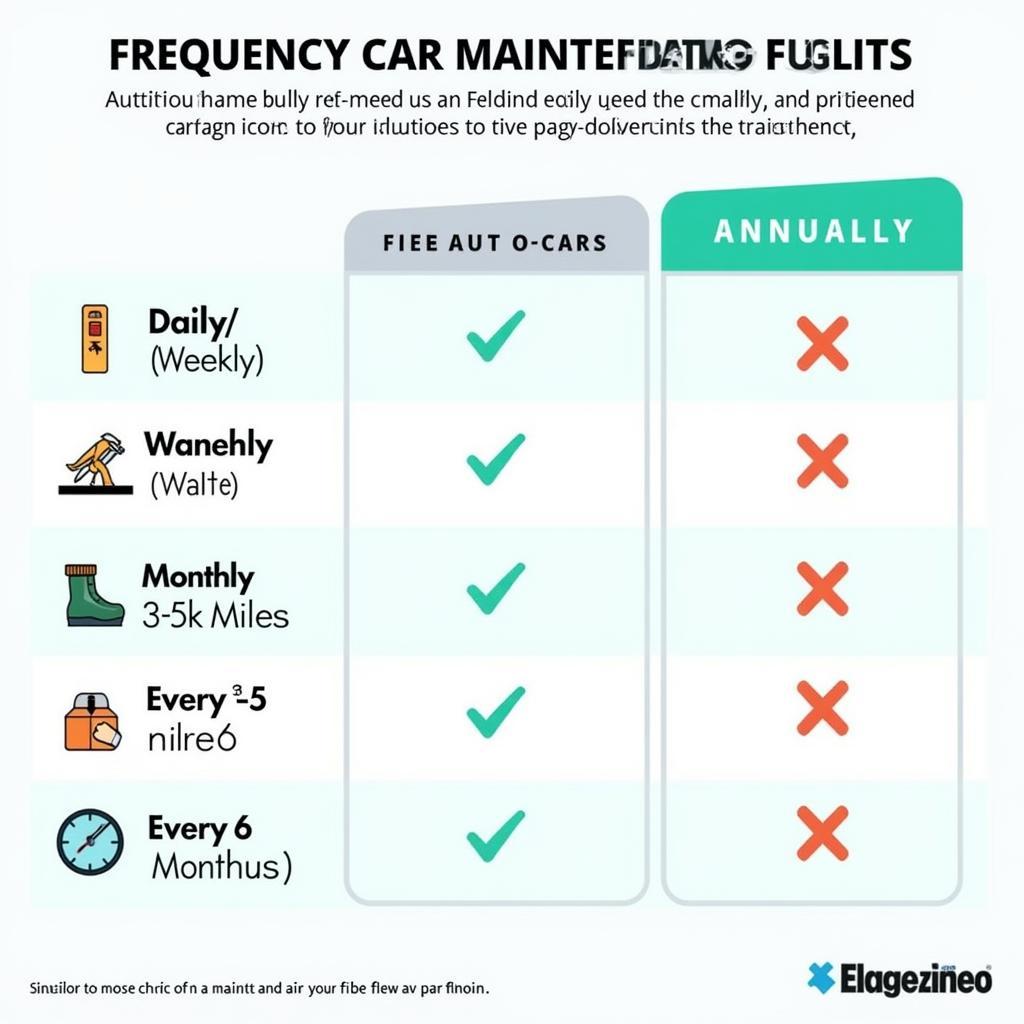 Full Car Maintenance Checklist Frequency