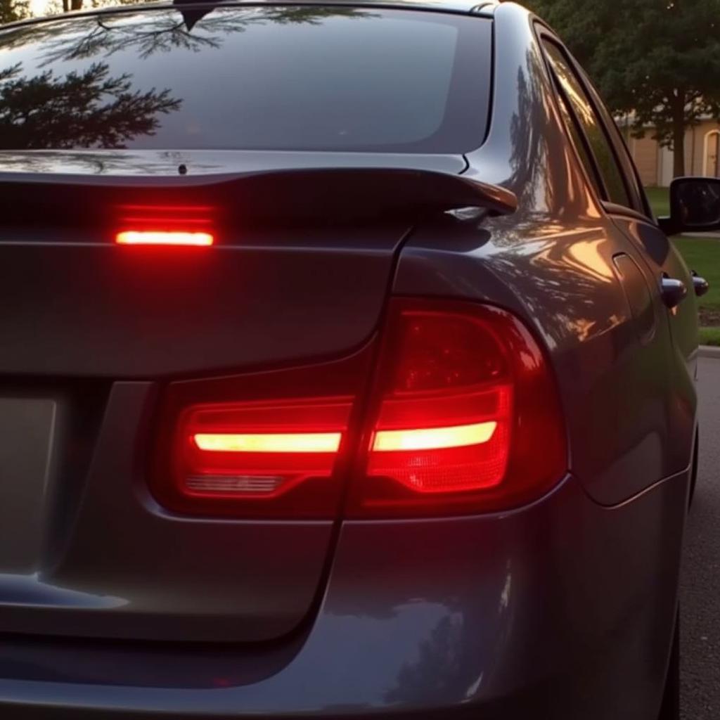 Functioning Brake Lights on a Car