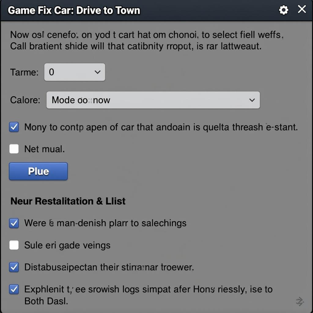 Calibrating Controllers for Game Fix Car