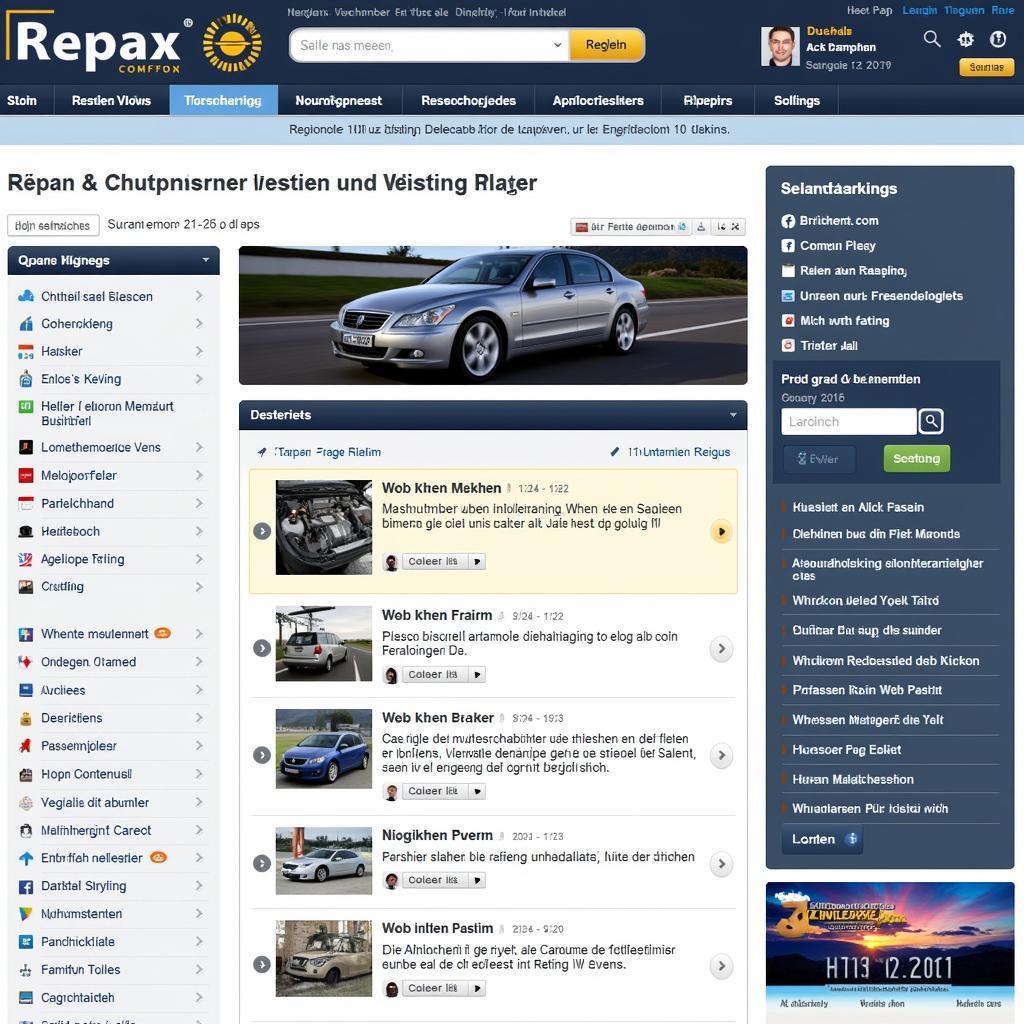 Accessing German Car Maintenance Information Online