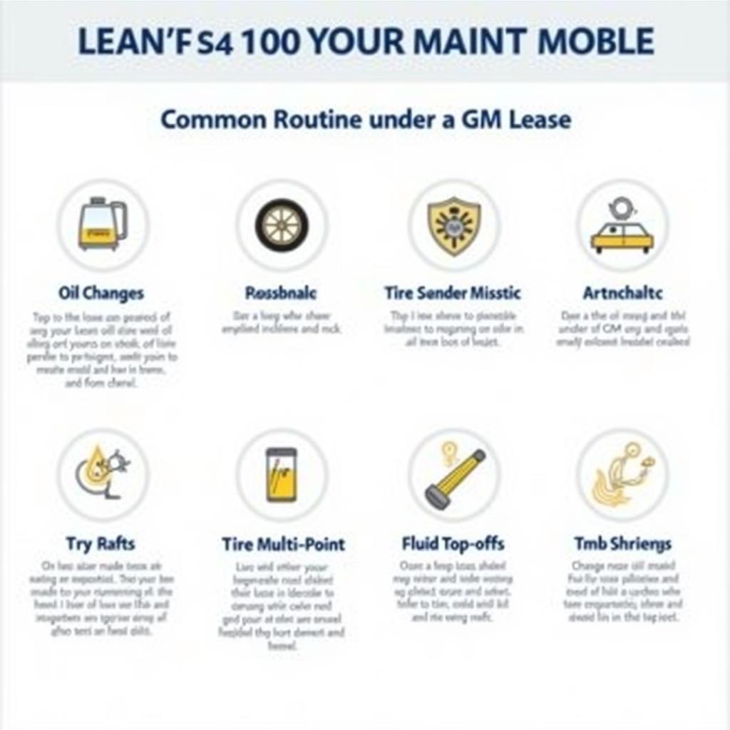 GM Lease Routine Maintenance Items