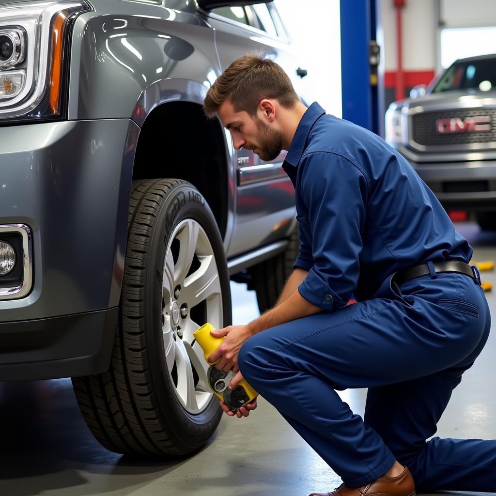 GMC Oil Change and Tire Rotation