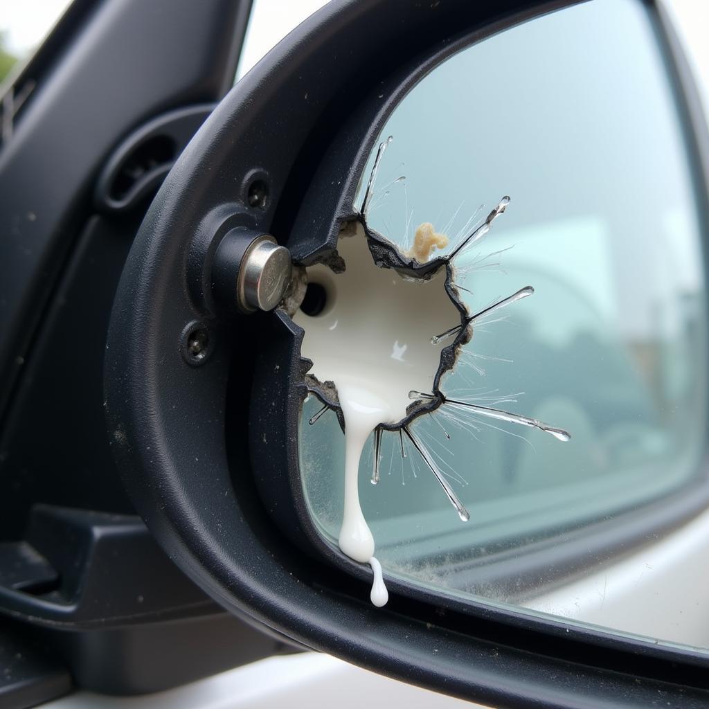 Gorilla Glue Damaged Car Mirror